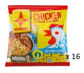 Maggi Chicken Cubes Carton 16 ( 100 x 4g )