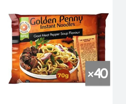 GOLDEN PENNY GOAT MEAT PEPPER SOUP NOODLES 70G x40