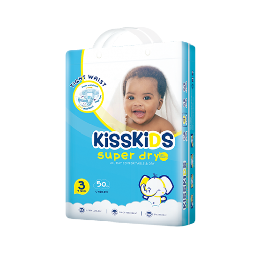 Kisskids Super Dry Diaper Eco (size 3, 50ct)