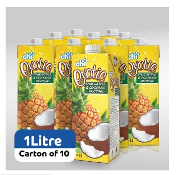 Chi Exotic Pineapple & Coconut Nectar 1ltr x 10 (Carton)