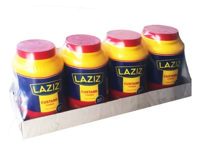 LAZIZ VANILLA CUSTARD POWDER JAR 1KG X 4