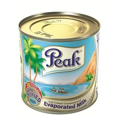 Peak Full Cream Unsweetened Evaporated Milk Tin x 12 (half carton)